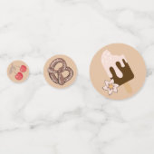 甘くて塩辛いお菓子ベージュパターン コンフェッティ (裏面)