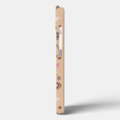 甘くて塩辛いお菓子ベージュパターン Case-Mate iPhoneケース (裏面 / 左)