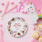 甘くて塩辛いベビーシャワーホワイト紙プレート ペーパープレート (パーティー)