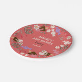 甘くて塩辛いベビーシャワーレッド紙プレート ペーパープレート (アングル)