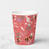 甘くて塩辛い赤い赤い赤い赤いシャワー 紙コップ (右)