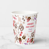 甘くて塩辛い赤ちゃんシャワーホワイト 紙コップ (裏面)