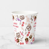 甘くて塩辛い赤ちゃんシャワーホワイト 紙コップ (右)