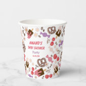 甘くて塩辛い赤ちゃんシャワーホワイト 紙コップ (正面)