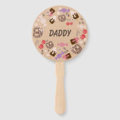 甘くて塩辛い赤ちゃんシャワーBeigeファンセット ハンドファン (裏面)