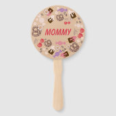 甘くて塩辛い赤ちゃんシャワーBeigeファンセット ハンドファン (正面)