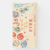 甘くて子供の誕生日 横断幕 (縦)