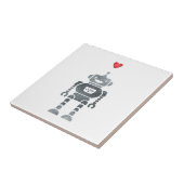 甘くて幸せなロボットと赤いハート タイル (側面)