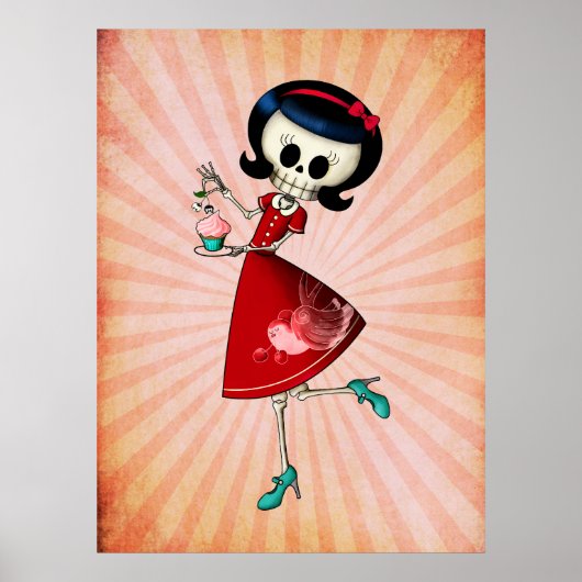 甘くて怖いスケルトンガール ポスター (正面)