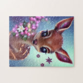 甘くて愛らしいベビー鹿 ジグソーパズル (横)