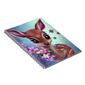 甘くて愛らしいベビー鹿 ノートブック (右側)