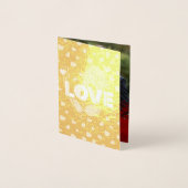 甘くて楽しい写真のバレンタインデーのカード 箔カード (正面)