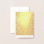 甘くて楽しい写真のバレンタインデーのカード 箔カード (裏面封筒付き)