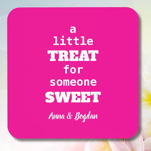 甘くて熱いピンクのバレンタイン コースター