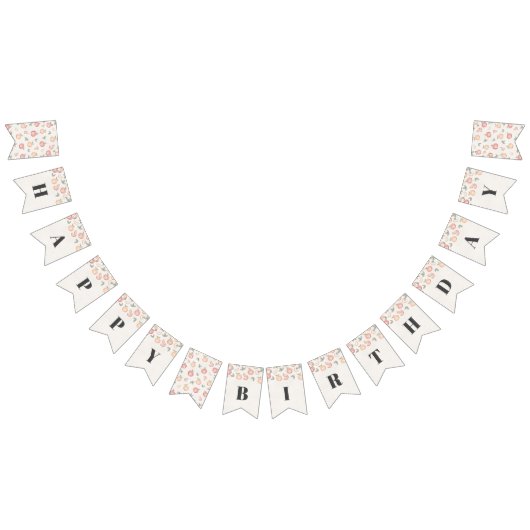 甘くて甘いハッピーバースデーパーティー バンティングフラッグ (全)