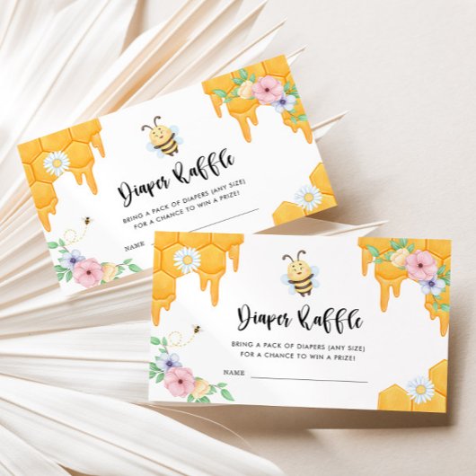 甘くて甘いビーオムツラッフル エンクロージャーカード