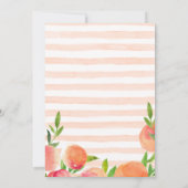 甘くて甘いピーチベビーシャワー招待状 招待状 (裏面)