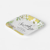 甘くて甘い蜂蜜の赤ちゃんシャワー ペーパープレート (傾斜あり)