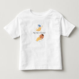 甘くて眠っている赤ちゃんのトドラーTシャツ トドラーTシャツ