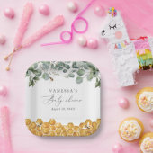 甘くて緑の赤ちゃんシャワー ペーパープレート (パーティー)