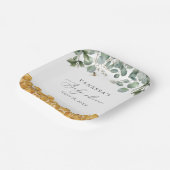 甘くて緑の赤ちゃんシャワー ペーパープレート (傾斜あり)