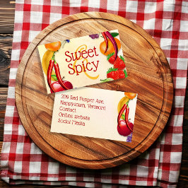 甘くて辛い農産物 名刺