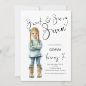 甘くて青白いセブンガール7thバースデーパーティー 招待状 (正面)