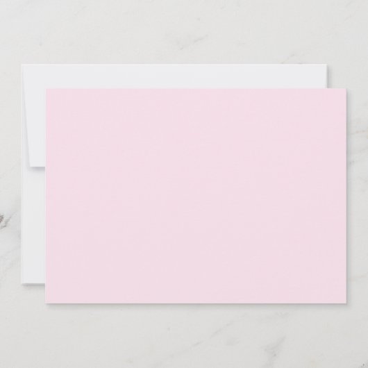 甘くストライプのなベビーシャワーの写真の招待状 招待状 (裏面)