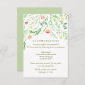 甘くロマンチックな |フローラ結婚の宿泊施設 エンクロージャーカード (正面/裏面)