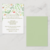 甘くロマンチックな |フローラ結婚の宿泊施設 エンクロージャーカード (正面/裏面)