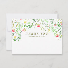 甘くロマンチックな |フローラ結婚の皆様 サンキューカード