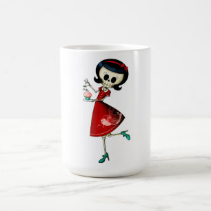 甘く及び恐い骨組女の子 コーヒーマグカップ