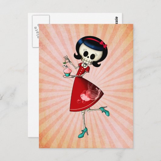 甘く及び恐い骨組女の子 ポストカード (正面/裏面)