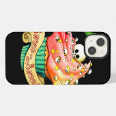甘く及び致命的なスカルのカップケーキ iPhoneケース (裏面横)