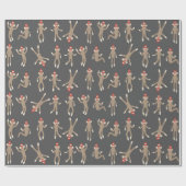 甘く及び間抜けなソックス猿 ラッピングペーパー (フラット)