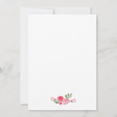 甘く小さいカバのベビーシャワー 招待状 (裏面)