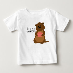 甘く小さいカワウソのティー ベビーTシャツ