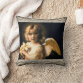 甘く小さい天使の装飾用クッション クッション (ブランケット)