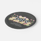 甘く小さい子ヒツジのベビーシャワー7"プレート ペーパープレート (アングル)