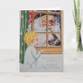 甘く小さい男の子… クリスマスの挨拶状 シーズンカード (正面)