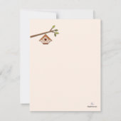 甘く小さい鳥の新しい住所発表 案内状 (裏面)