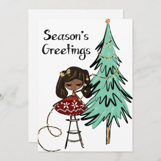 甘く小柄い季節の挨拶 シーズンカード (正面/裏面)