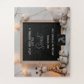 甘く座っているキリン妊娠の発表 ジグソーパズル (縦)