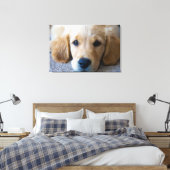 甘く甘い子犬 キャンバスプリント (インサイチュ (寝室))