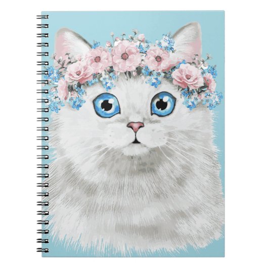 甘く白い花猫 ノートブック (正面)