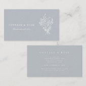 甘く繊細でみすぼらしいコテージ白フローラブーケ 名刺 (正面/裏面)