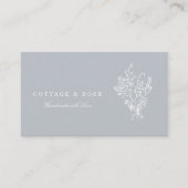 甘く繊細でみすぼらしいコテージ白フローラブーケ 名刺 (正面)
