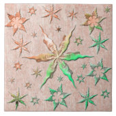 甘く織られた金属のヒトデエンボスカッコいい タイル (正面)