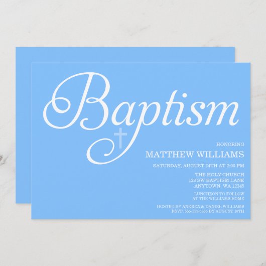 甘く青い原稿の洗礼 招待状 (正面/裏面)