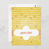 甘く黄色く小さいハート ポストカード (正面/裏面)